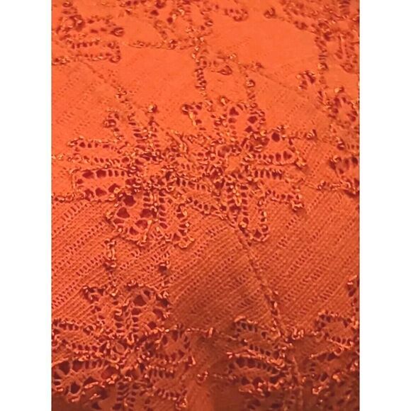 Free People Womens Daisy Godet Lace Mini Dress Red Coral Floral Boho | S | EUC - Picture 12 of 12